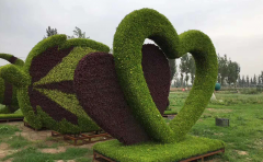 <b>周口城市植物綠雕造型-愛心</b>