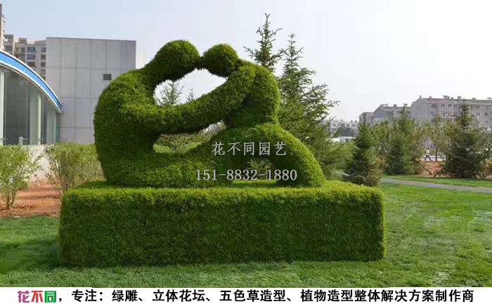 動(dòng)物綠雕造型-老鼠現(xiàn)場實(shí)拍圖