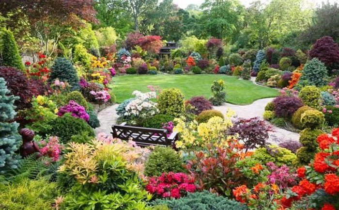 四季輪開花境方案平面圖