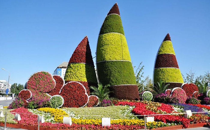 金葉佛甲草立體綠雕工程案例（2024年杭州亞運(yùn)會(huì)項(xiàng)目）